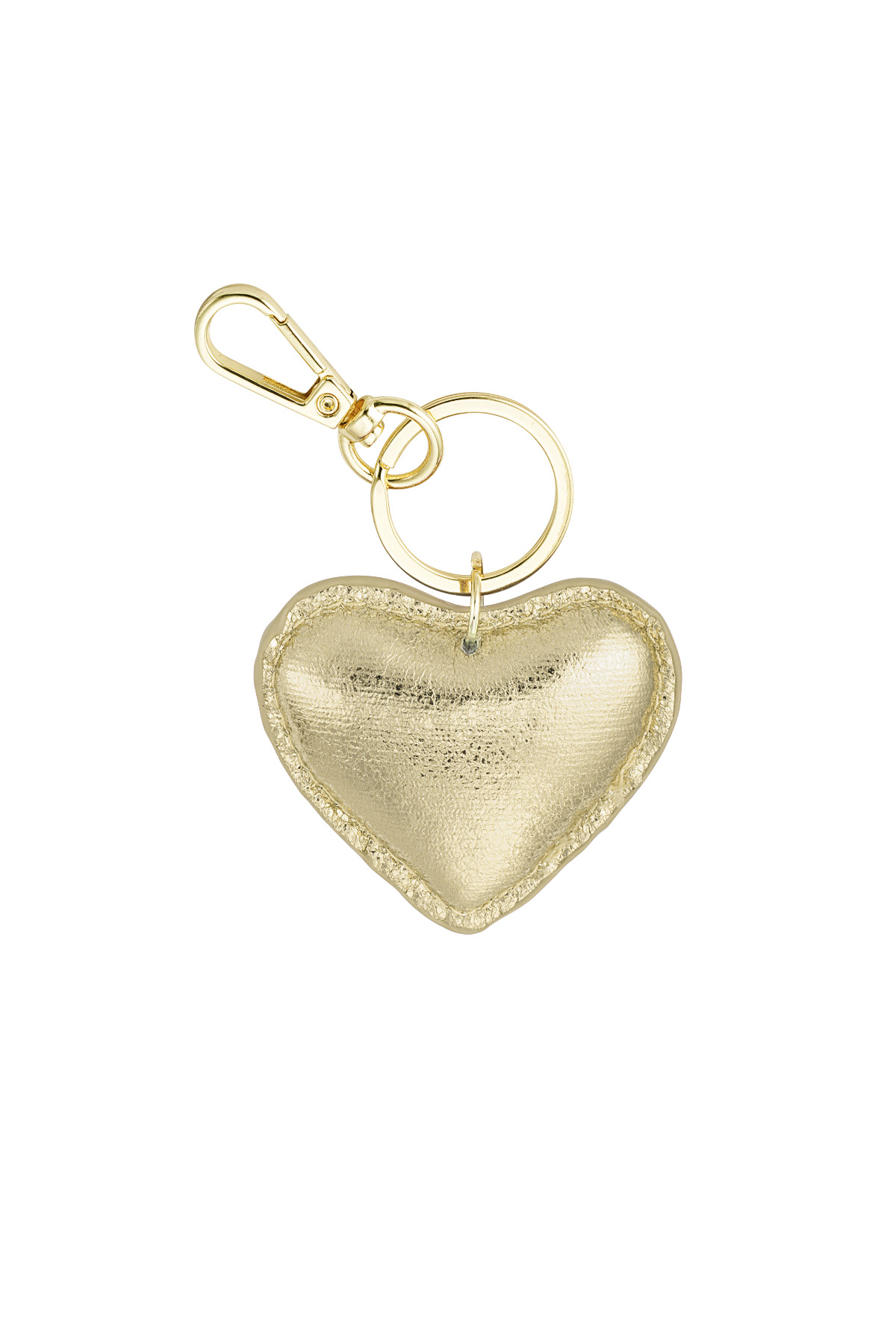 Keychain heart - Gold color