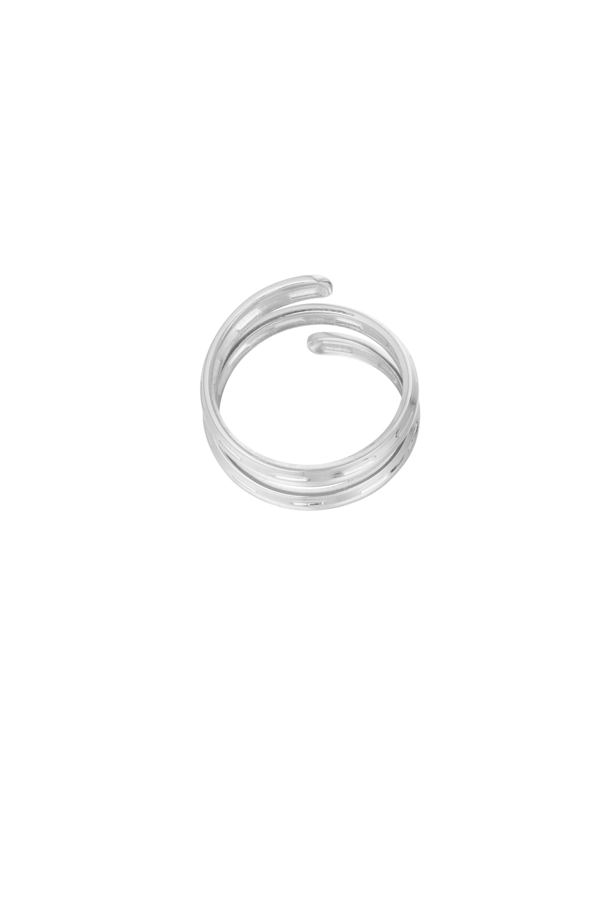 Gedraaide city ring - zilver h5 Afbeelding5