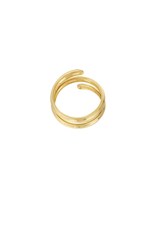 Twisted city ring - gold h5 Picture5