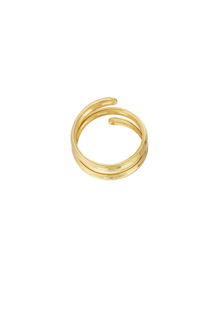 Twisted city ring - gold Picture5