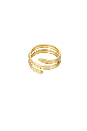 Twisted city ring - gold h5 