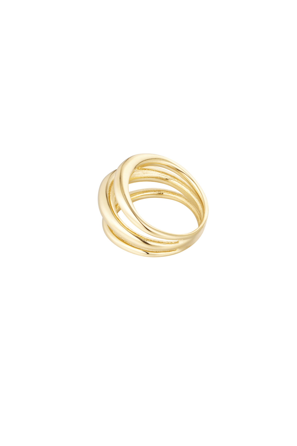 Ring drie lagen - goud h5 Afbeelding3