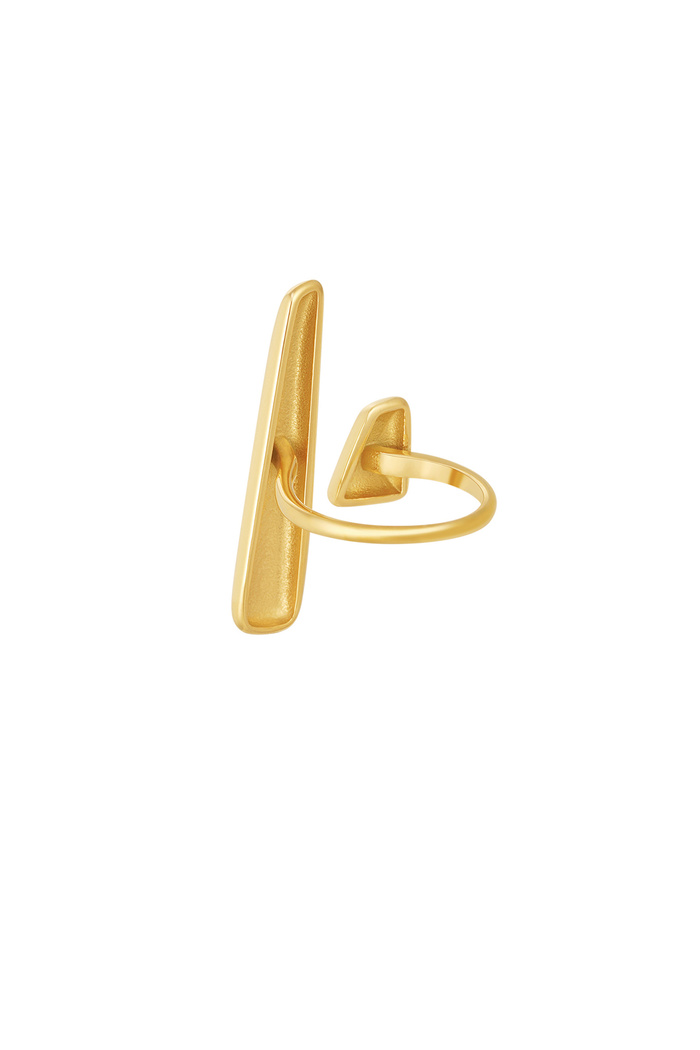 Ring cut out elongated - gold Picture4