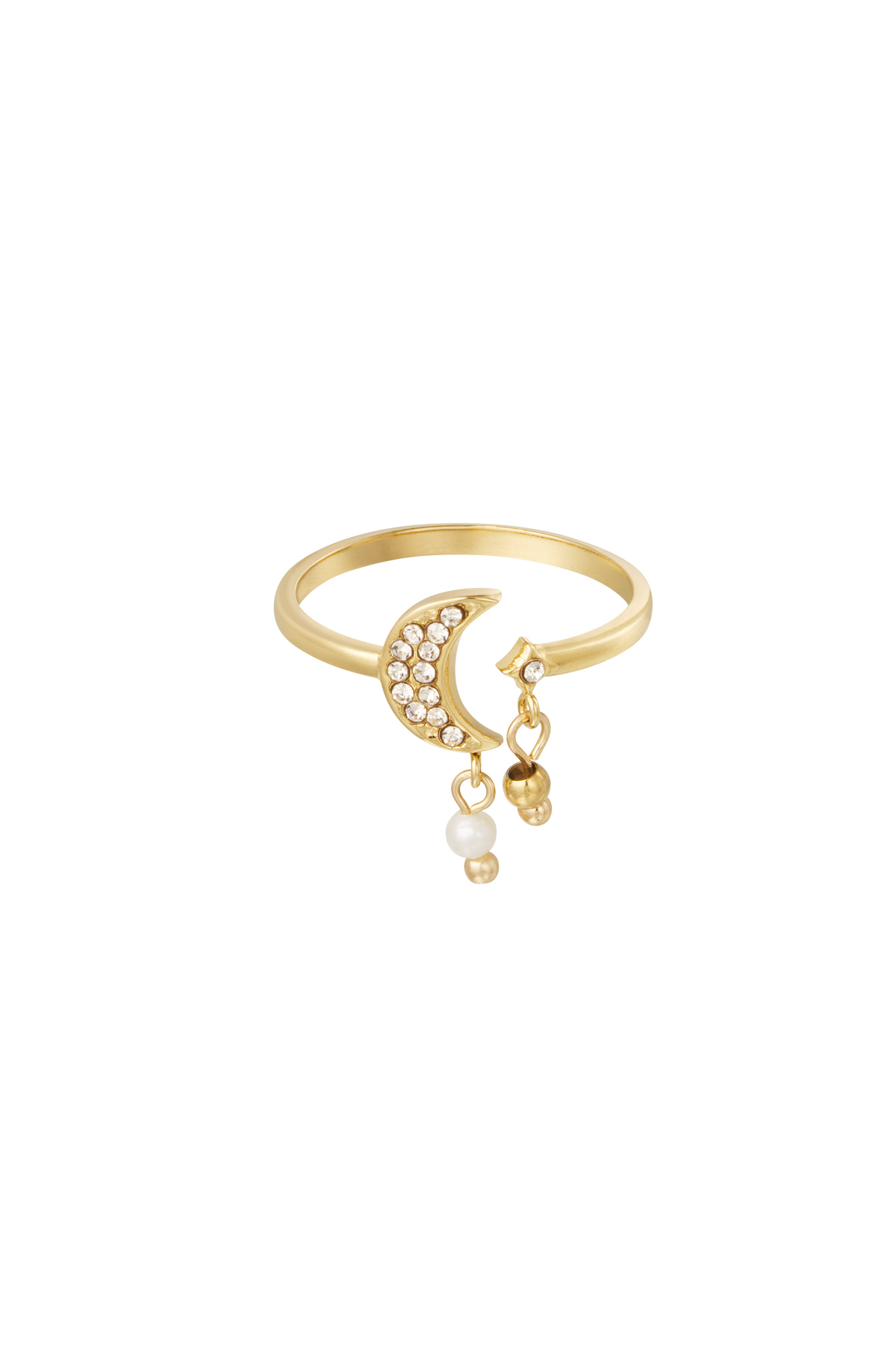 Ring mit Mond ausgeschnitten – Gold