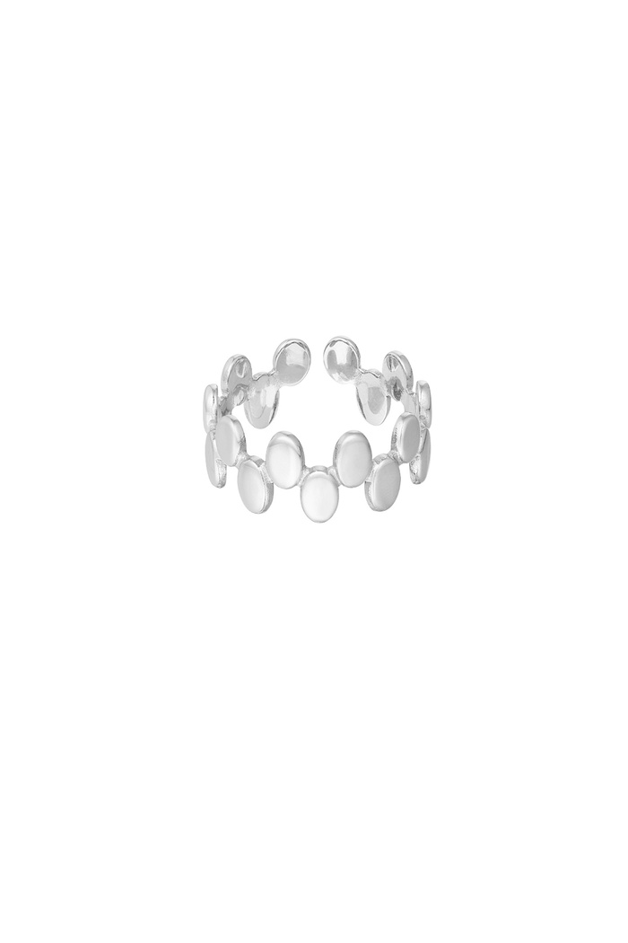 Ring rondjes - zilver Afbeelding3
