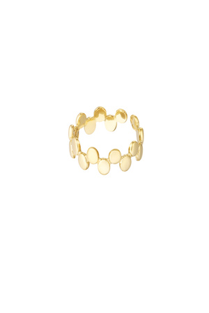 Ring rondjes - goud h5 