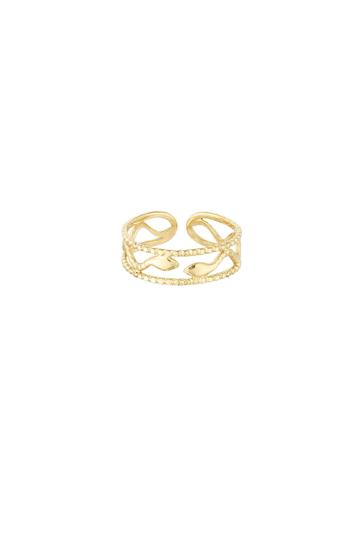 Ring snake style - Gold color 2