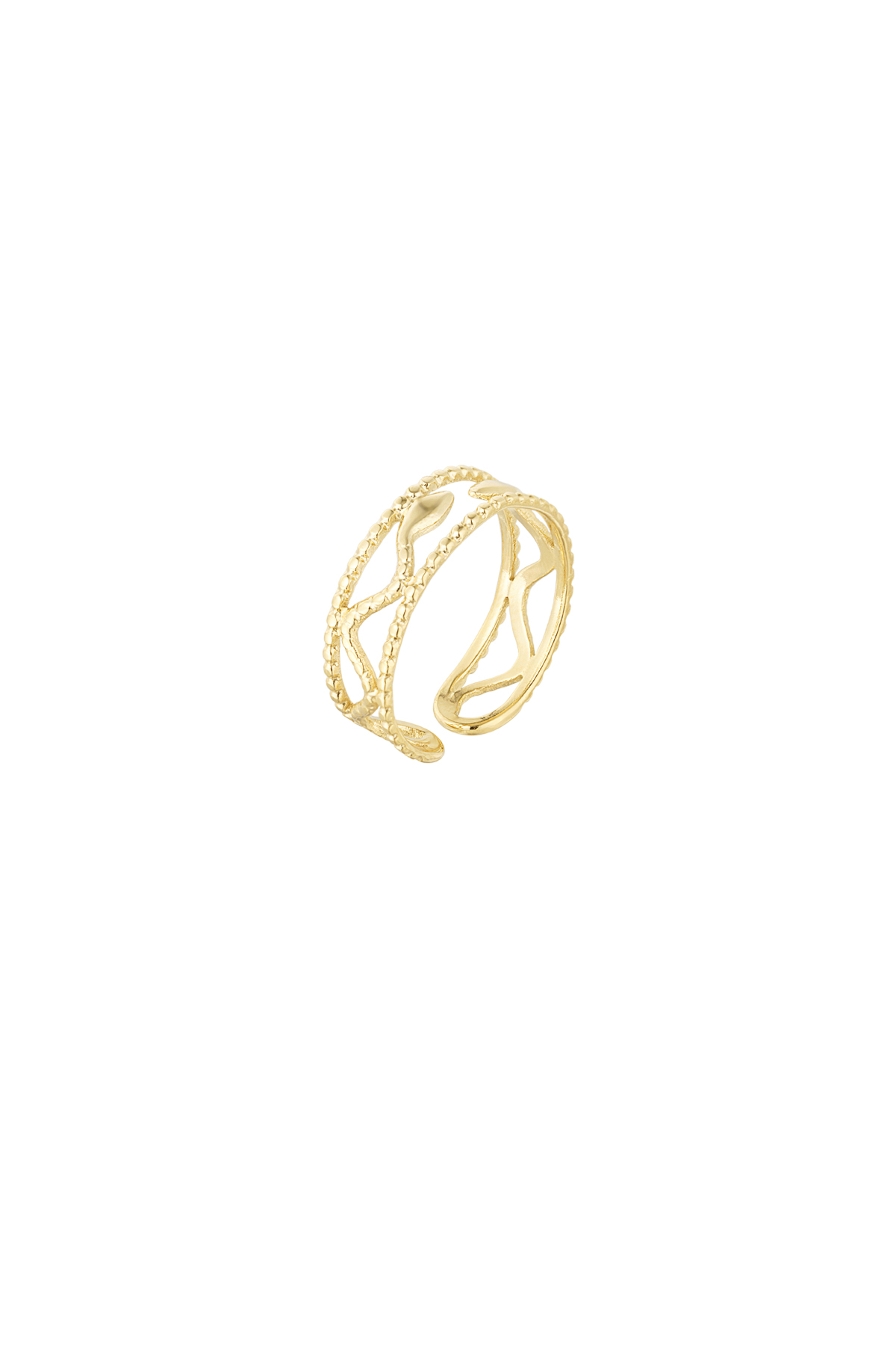 Anillo estilo serpiente - oro h5 Imagen3