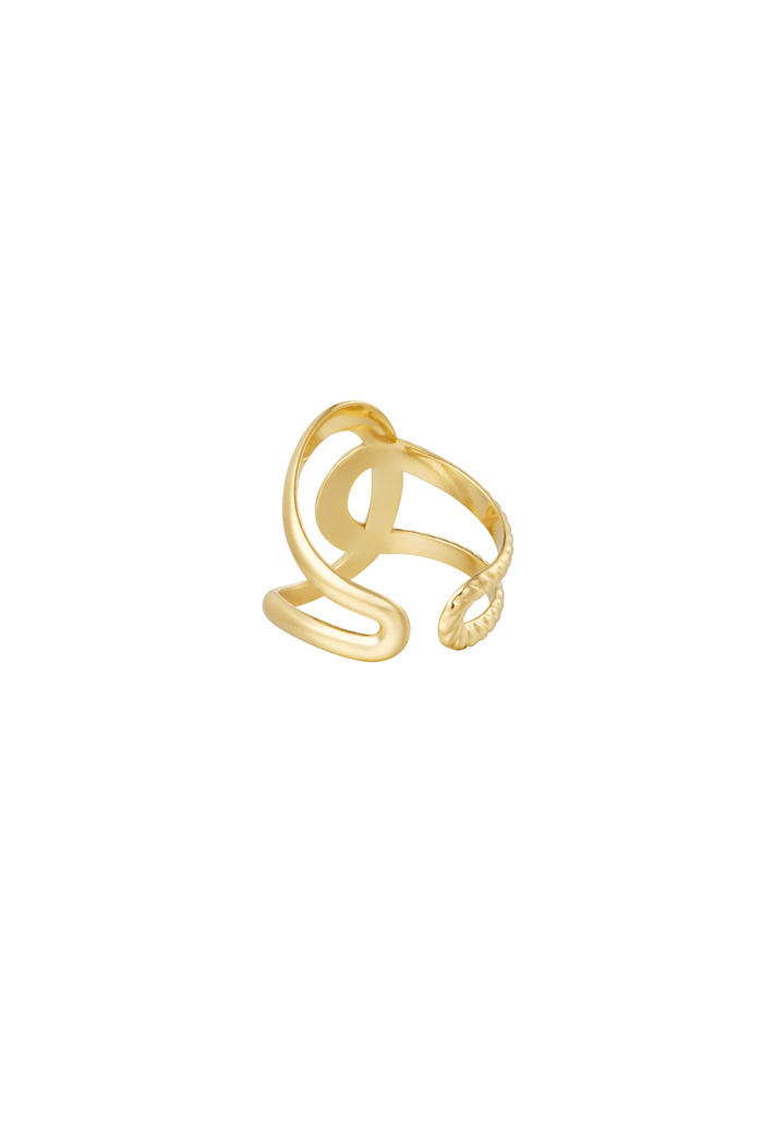 Ring knot detail - gold Picture3