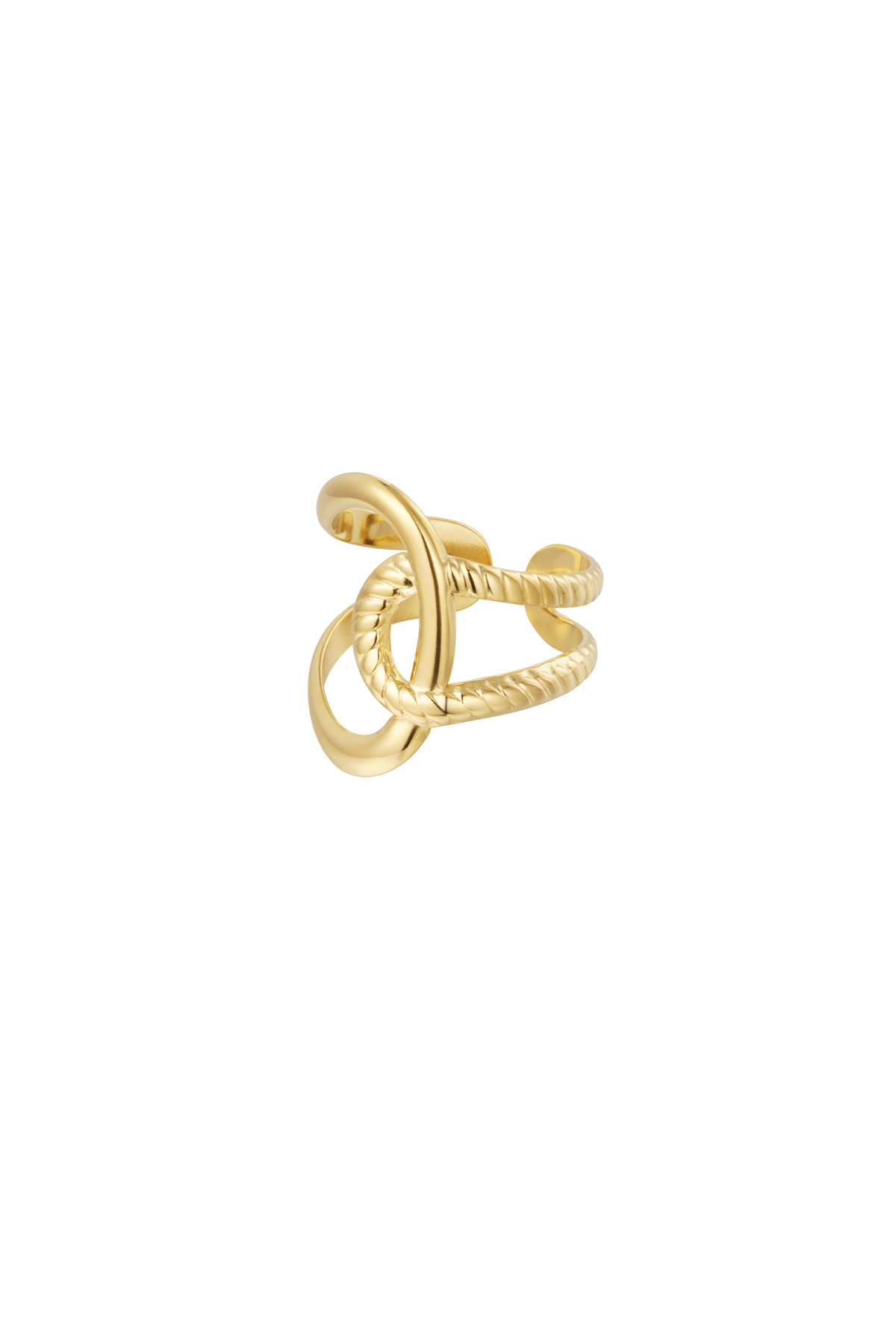 Detalle de nudo de anillo - oro