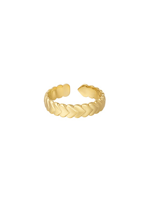 Ring hearts - gold h5 