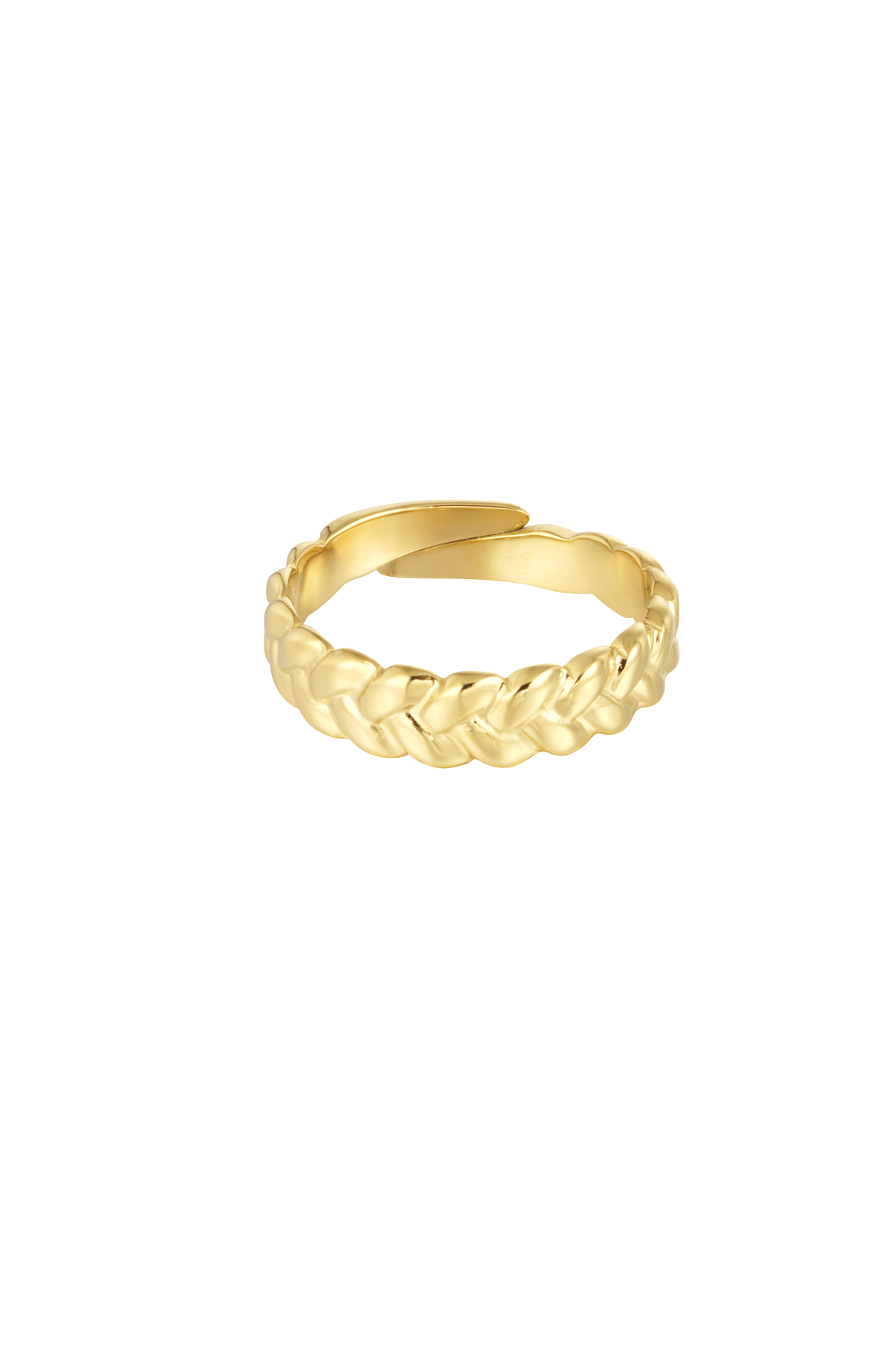 Ring thickly braided - gold 