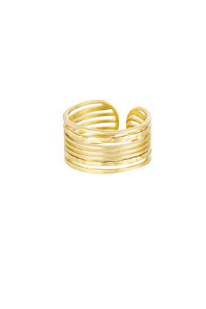Ring thin layers - gold h5 