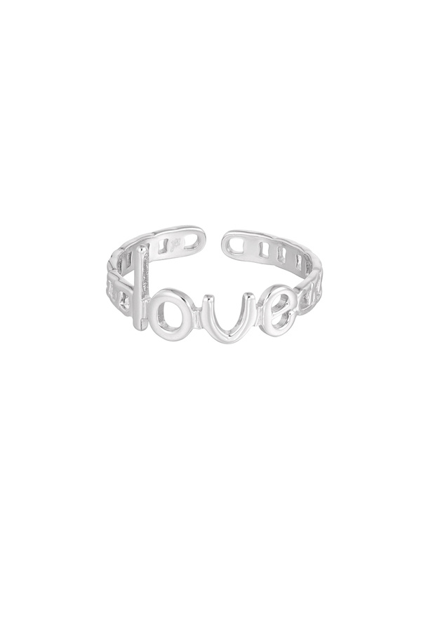 Ring links love - silver