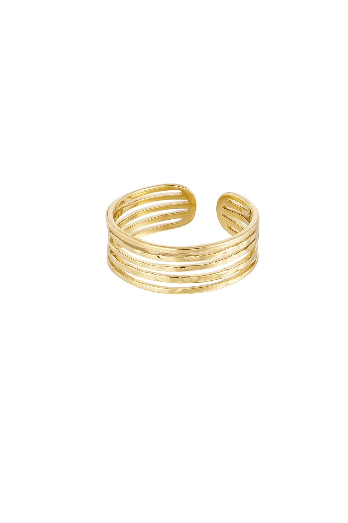 Ring 5 dünne Schichten - Gold