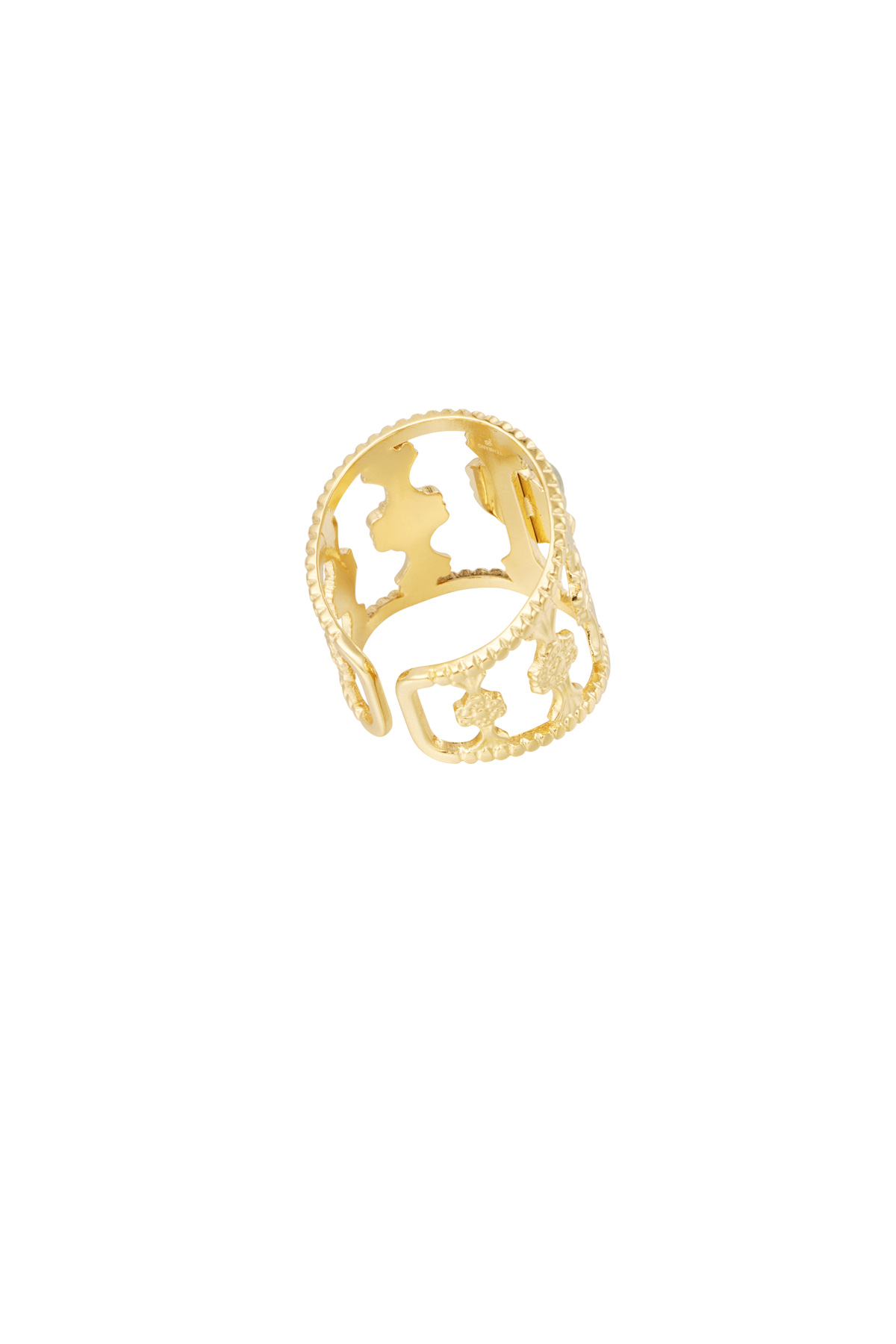Grazioso anello con pietra - oro Immagine3