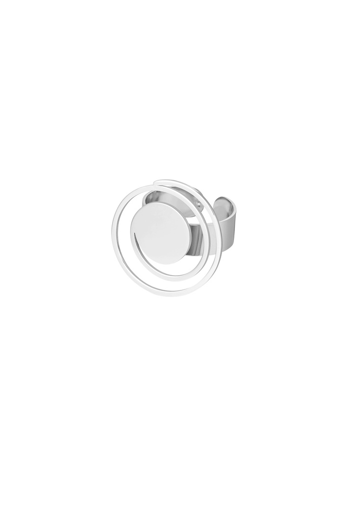 Ring with turn - silver 