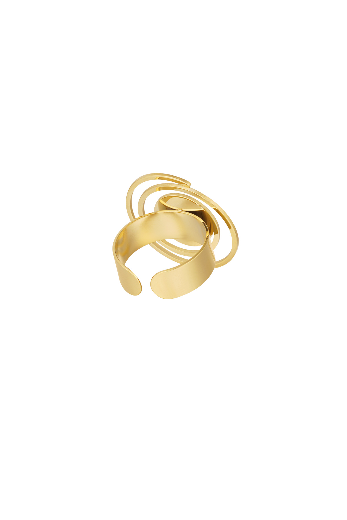 Ring with turn - gold Picture4