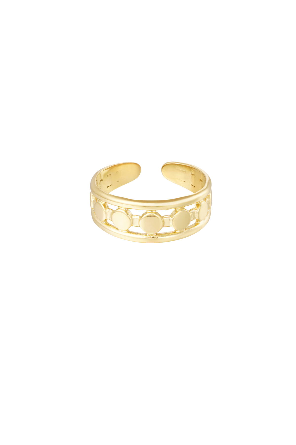 Ringlinien mit Punkten - Gold