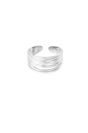 Ring different layers - silver h5 