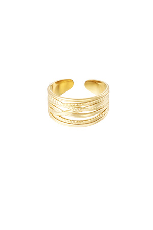 Ring different layers - gold h5 