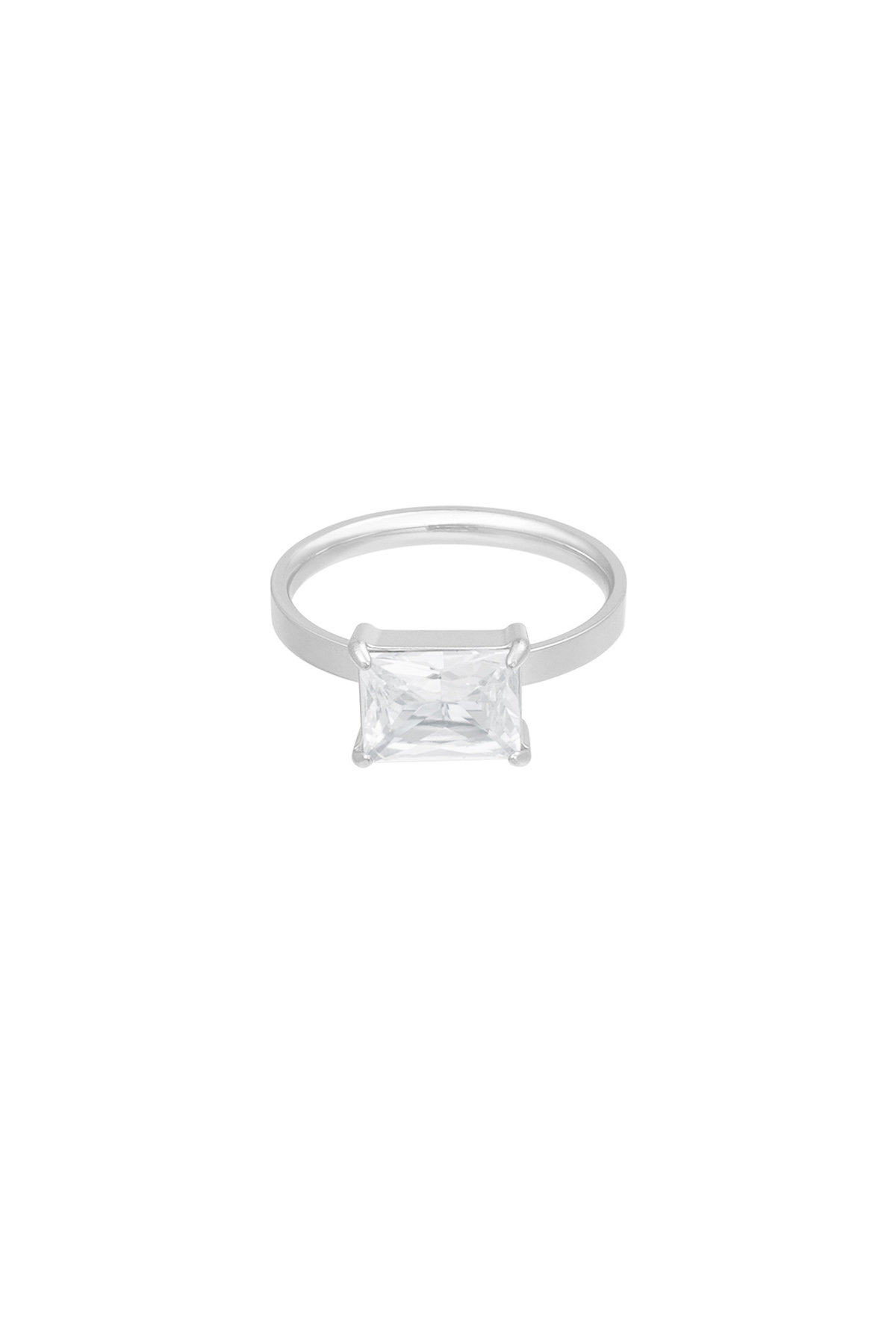 Bague grosse pierre - argent h5 