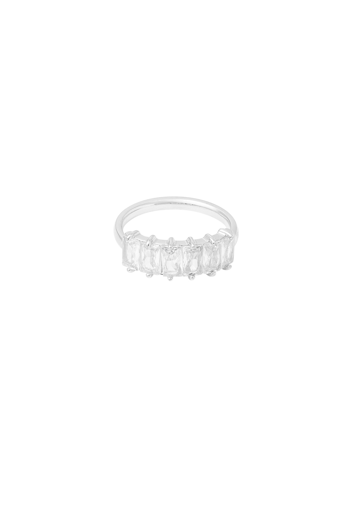 Pietre dell'anello in fila - argento h5 