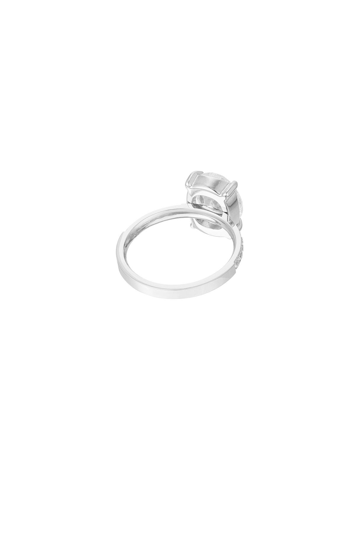 Anillo piedra con piedras - plata Imagen3