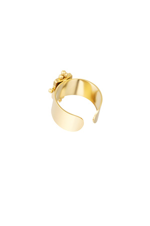 Ring vintage rechthoek - goud h5 Afbeelding4
