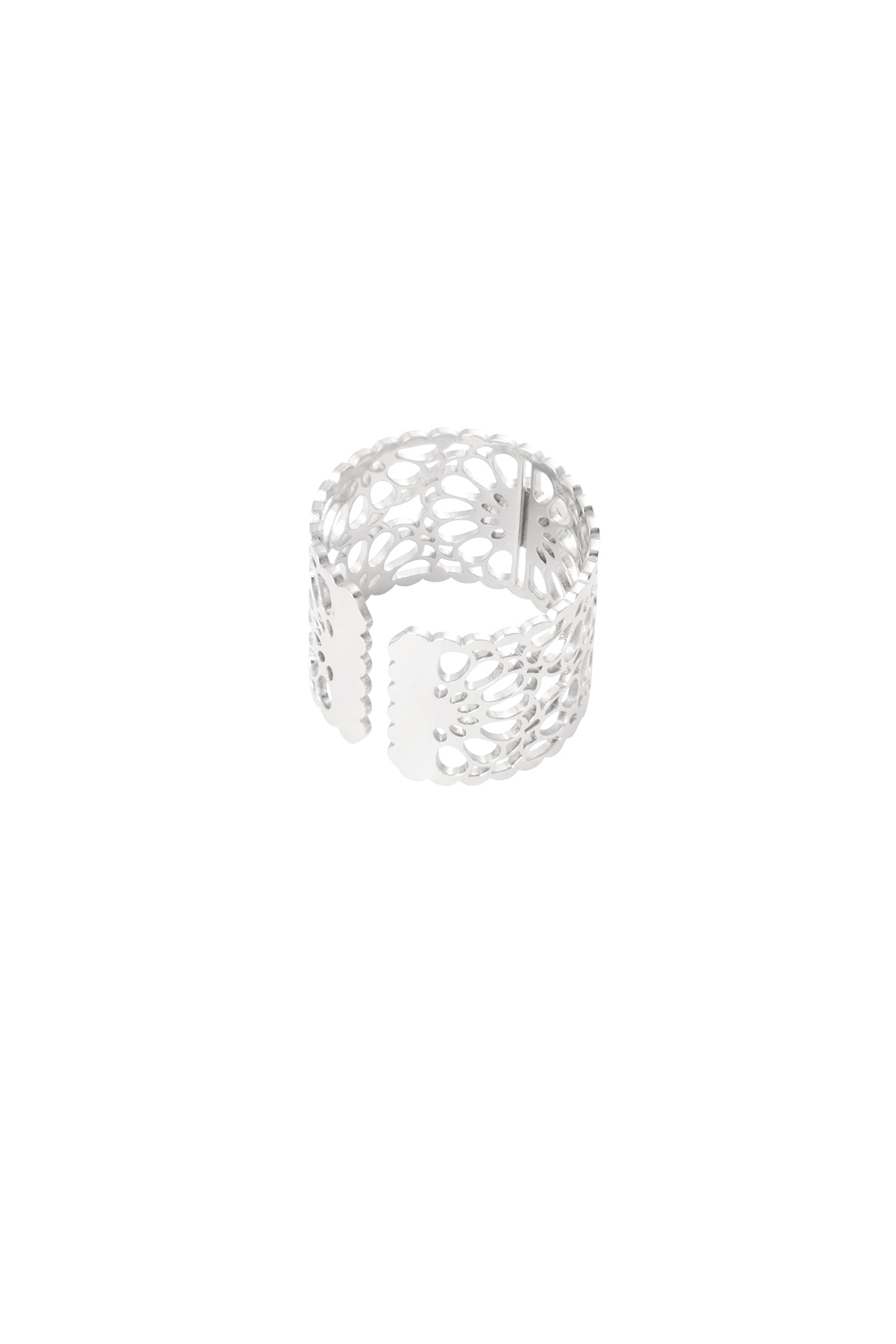 Ring mandela flower - silver h5 Picture5