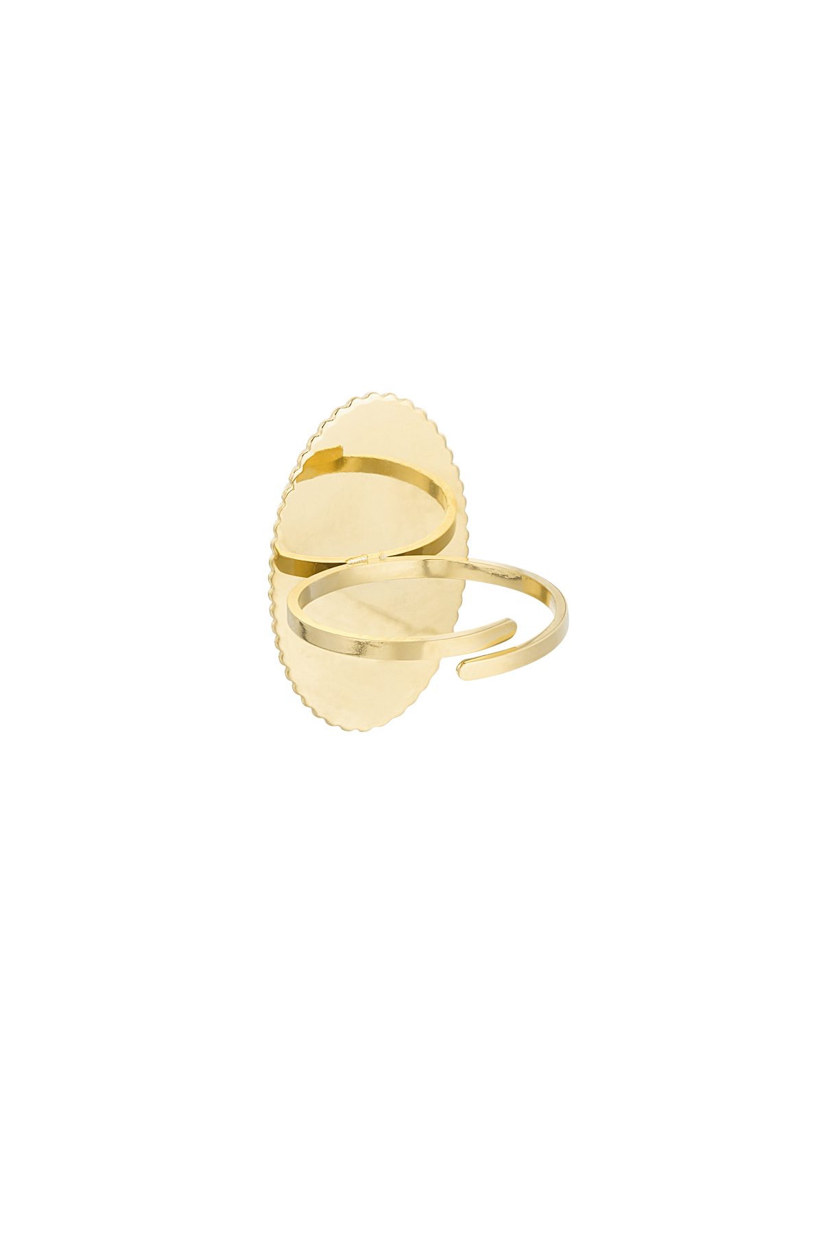 Ring vintage edge - gold/white h5 Picture5