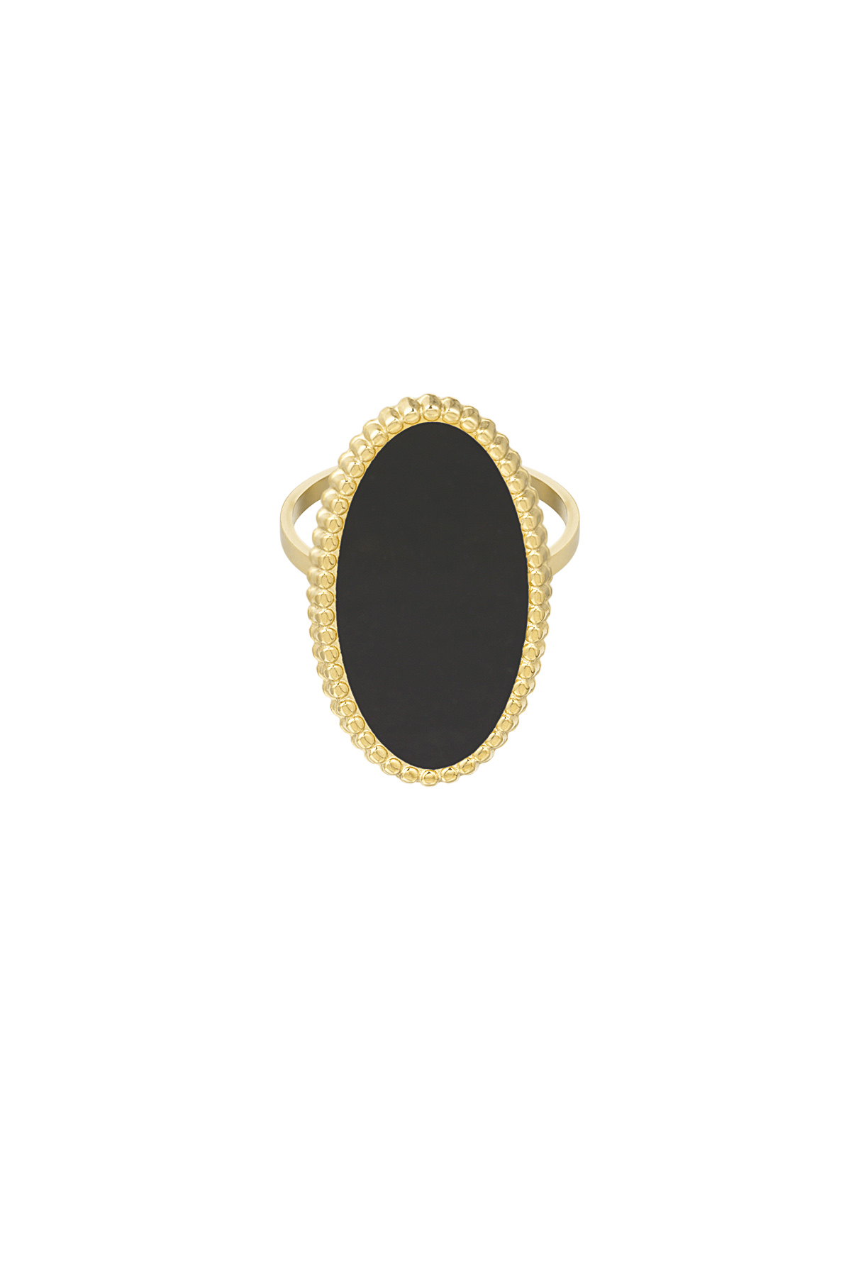 Ring vintage edge - gold/black h5 