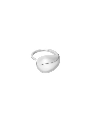 Druppel ring - zilver h5 