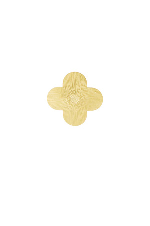 Anello di tendenza trifoglio - Oro h5 