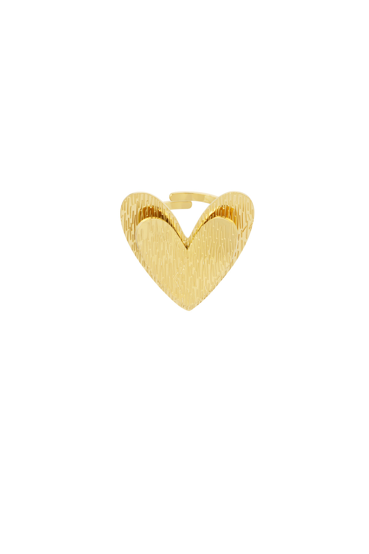 Ring one heart - Gold color 2