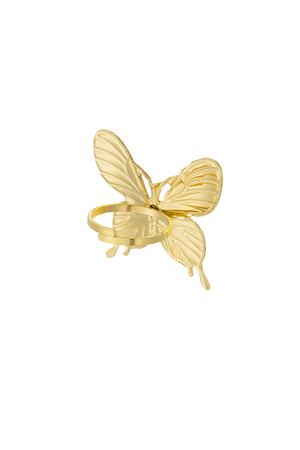 Anillo mariposa llamativo - Oro h5 Imagen3