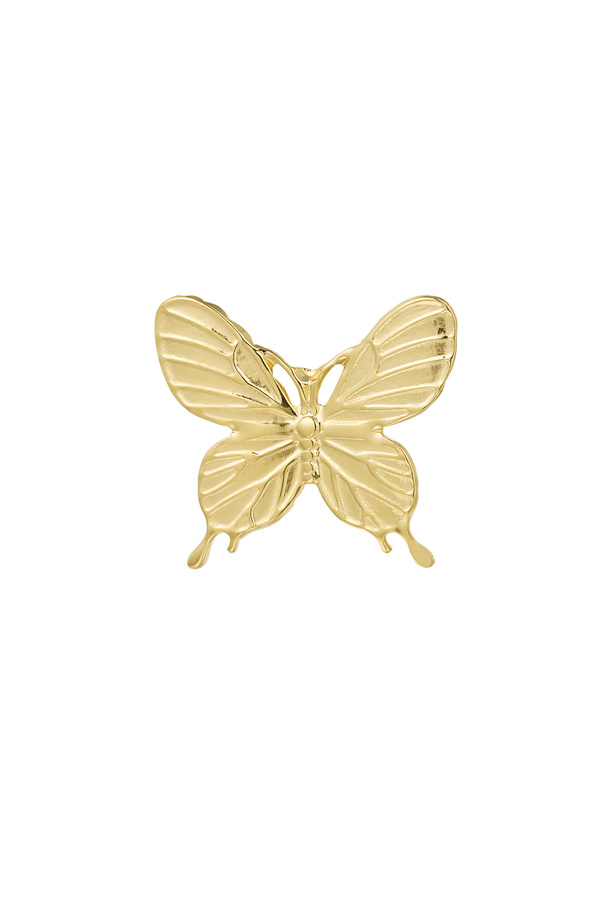 Statement butterfly ring - Gold