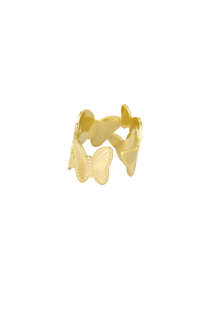 Ring butterflies large - Gold h5 Picture2