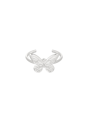 Ring with butterfly - Silver h5 
