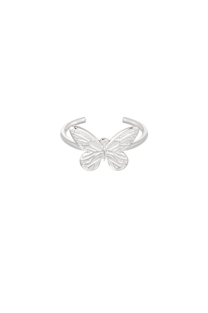 Ring with butterfly - Silver 