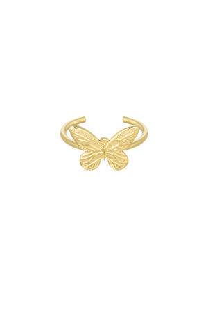 Anello con farfalla - Oro h5 