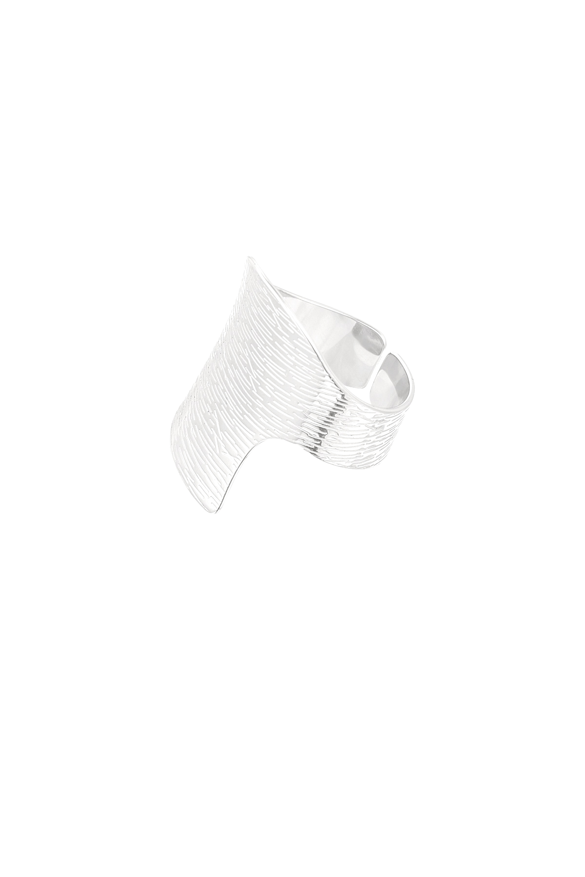 Ring asymmetrische must - zilver h5 Afbeelding3