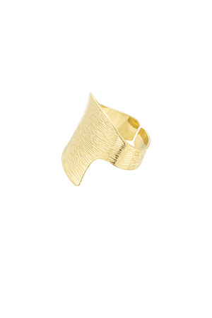 Ring asymmetrische must - goud h5 Afbeelding3