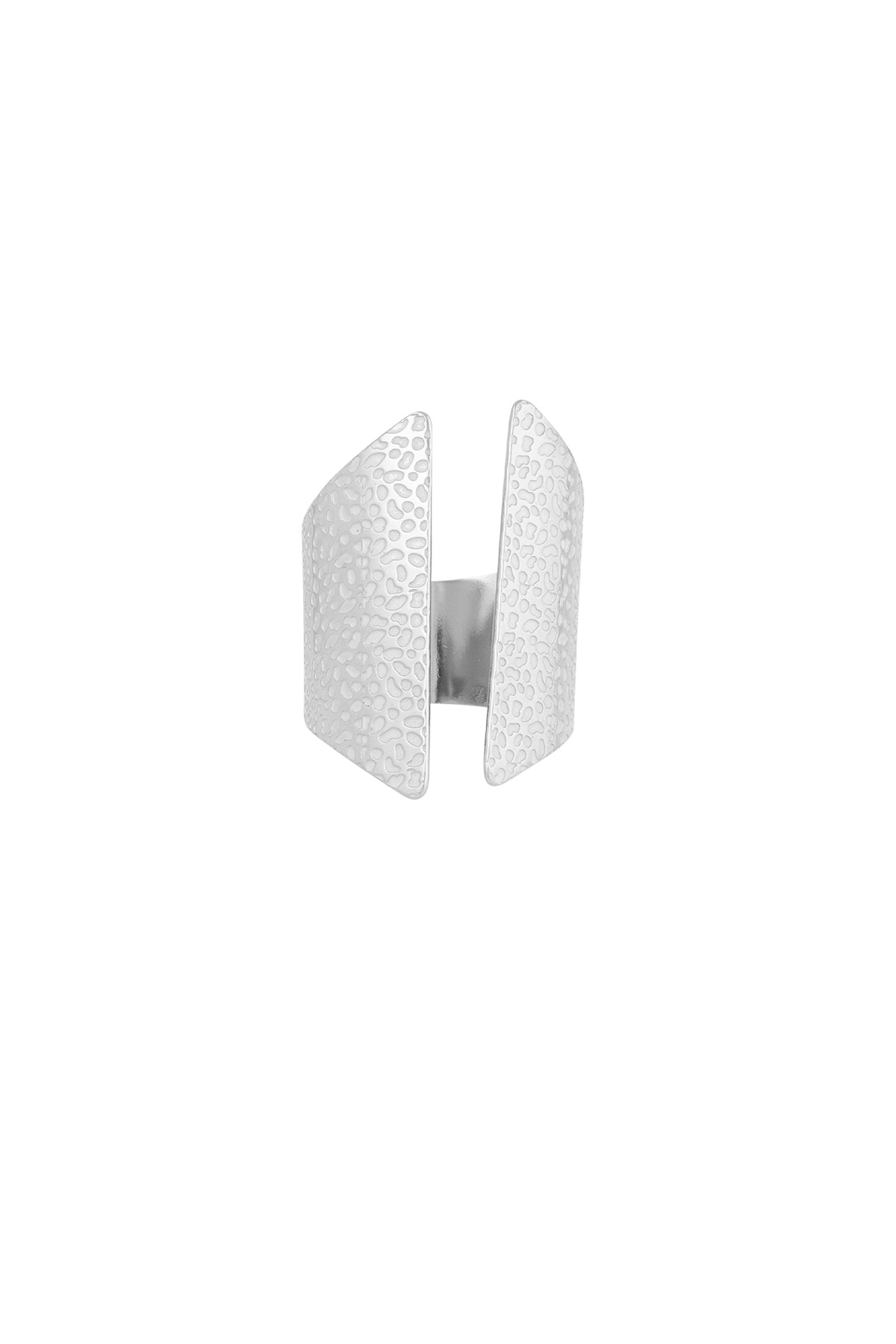 Estructura de anillo de caja básica - plata