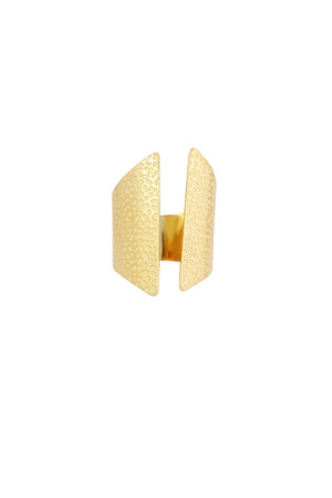Estructura de anillo de caja básica - oro h5 