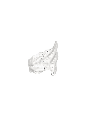 Statement ring drip - Silver h5 