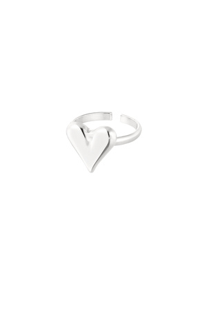Classy heart ring - silver h5 