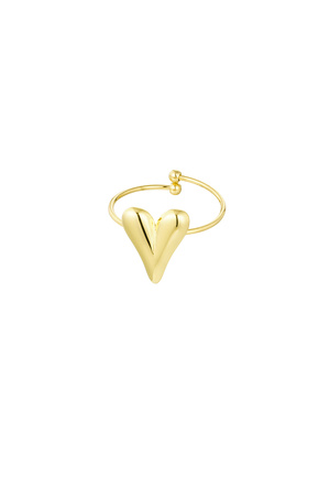 Aesthetic heart ring - gold h5 