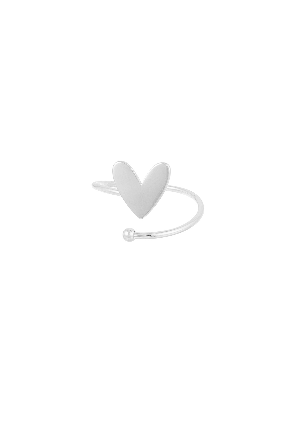 Twisted love ring - silver