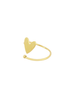 Bükülmüş aşk yüzüğü - altın  h5 Resim3